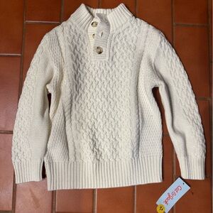 Cat & Jack Women's White Cable Knit Sweater